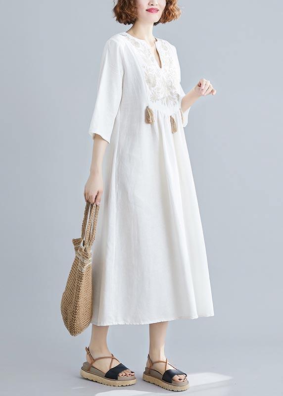 Long linen caftan dresses – Xihlva