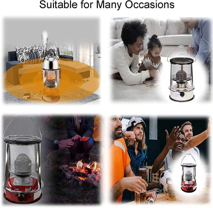 GBEN 2600W Tent Kerosene Heater Heaters, Portable Kerosene Stove Outdoor Space Heater for Ice Fishing Hiking Hunting Survival Emergency (Color : 4.6L) 22.9.23 (Color : 6l) - Image 5