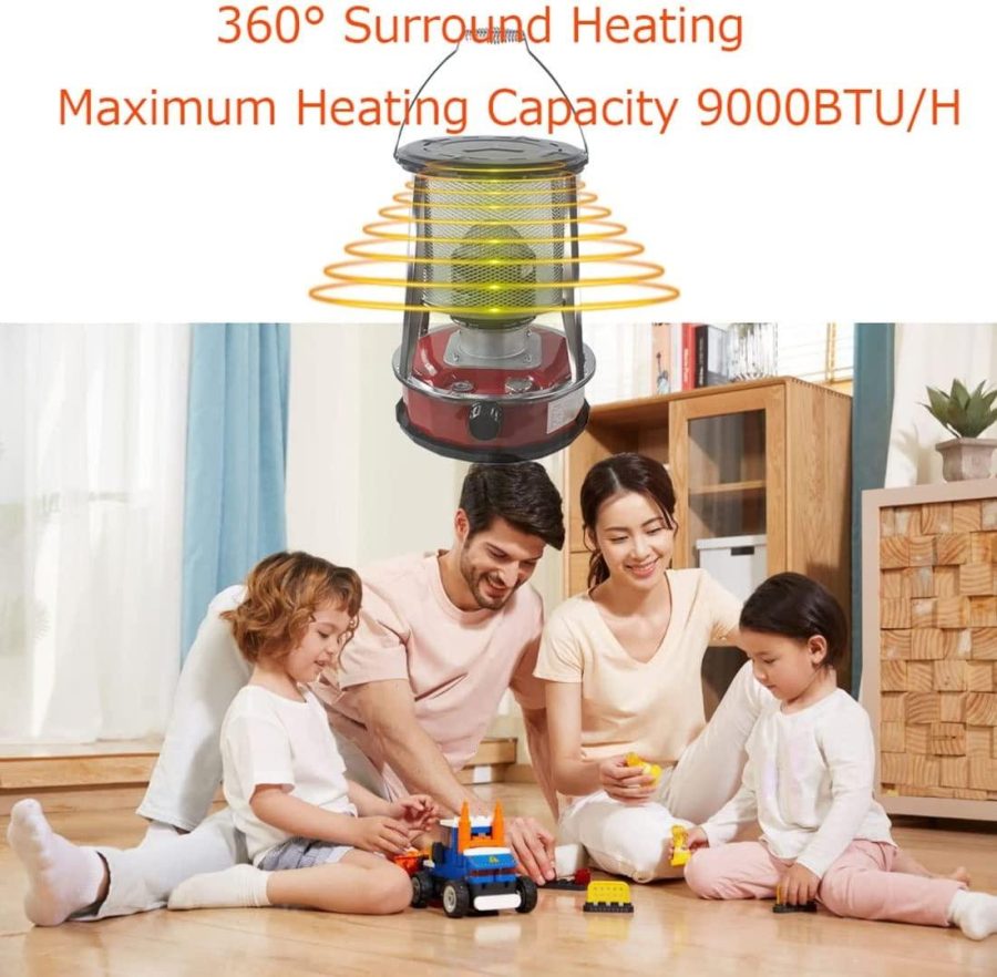 Household Heating Kerosene Stove Without Electricity Oil Heater 4.6L-Red/6L-White Camping Heaters 2 in 1 Burner for Indoor Outdoor Efficient Heating Cooking (Size : 6L/White) - Image 2