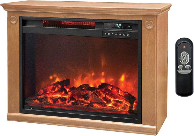 Lifesmart 3 Element Quartz Infrared Electric Portable Fireplace Space Heater Xihlva 7289