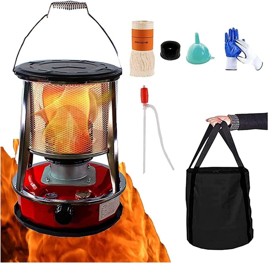 GBEN Portable Kerosene Heaters Use Emergency Heater, Camping Heater, Non Electric Heaters for Indoor, Adjustable Firepower for Ice Fishing Backpacking Hiking Hunting Survival 22.9.26 (Color : 4.6l)