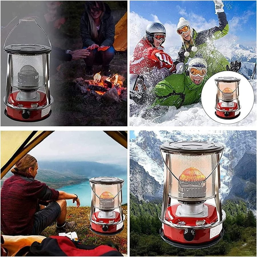 GBEN Portable Kerosene Heaters Use Emergency Heater, Camping Heater, Non Electric Heaters for Indoor, Adjustable Firepower for Ice Fishing Backpacking Hiking Hunting Survival 22.9.26 (Color : 4.6l) - Image 7