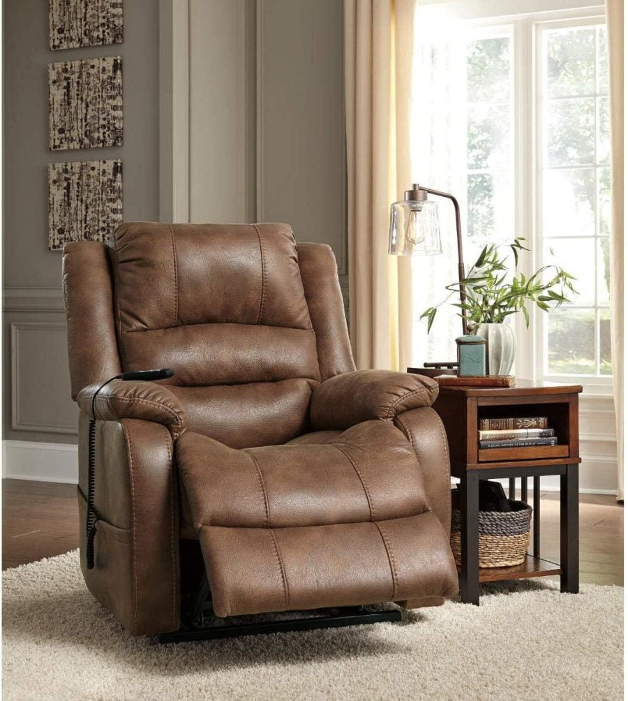 Brown Power Lift Recliner for Elderly - Image 2