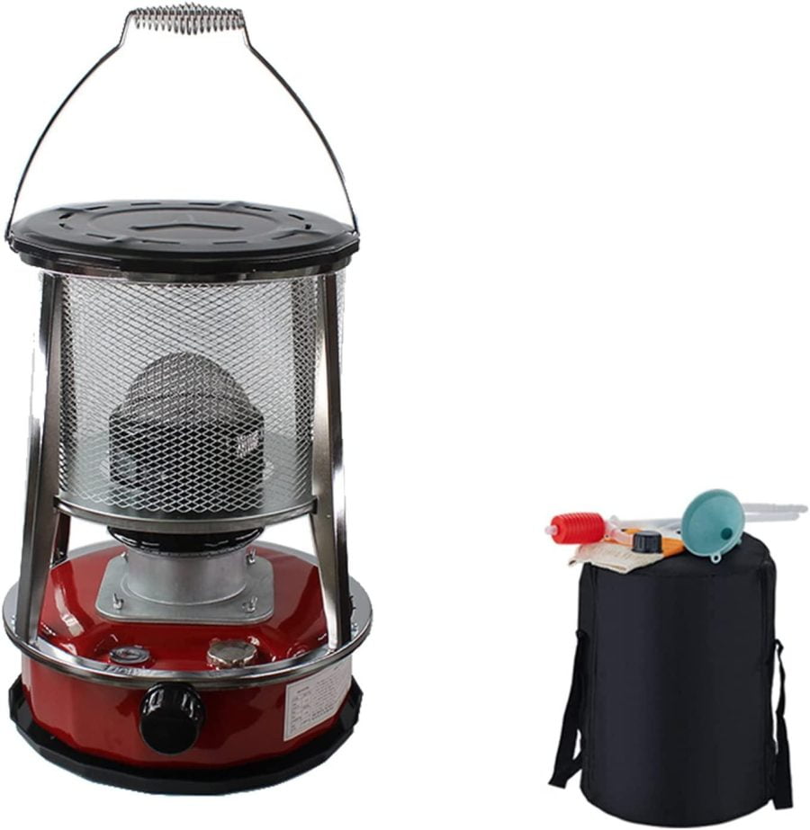 High Efficiency Kerosene Heater, Portable Indoor Kerosene Stove, Automatic Fire Extinguisher Fall Prevention Radiant Heater for Terrace Camping (Volume: 4.6L)