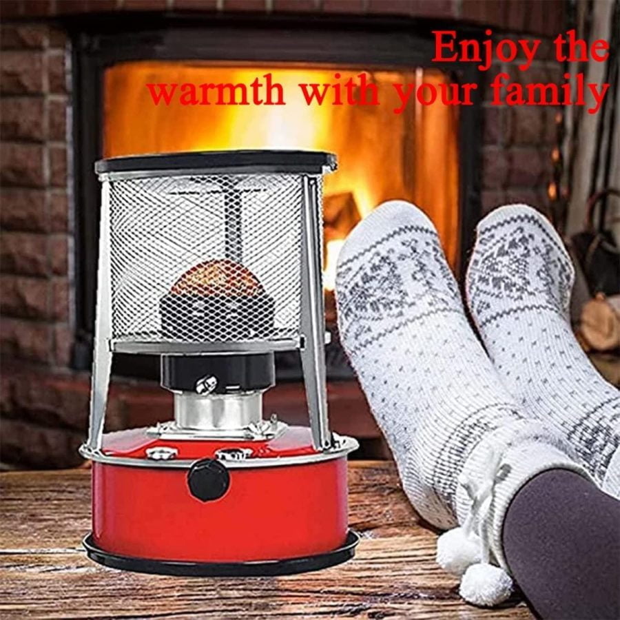 4.6L Kerosene Stove Inside Burner, Heating Area: Approx. 20sqm, Mobile Radiant Heater Emergency Stove with 6 Wicks, Portable Tent Heater for Patio Camping Greenhouse (Color : Red) - Image 7