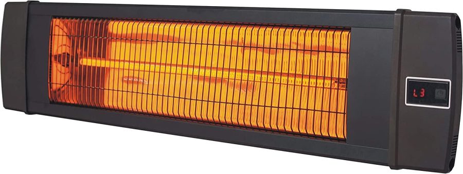 Hanover HAN1041IC-BLK-34.6 in Modern Efficient Steel Electric Heater-3 Heat Settings, Up to 1500W, Black - Image 5