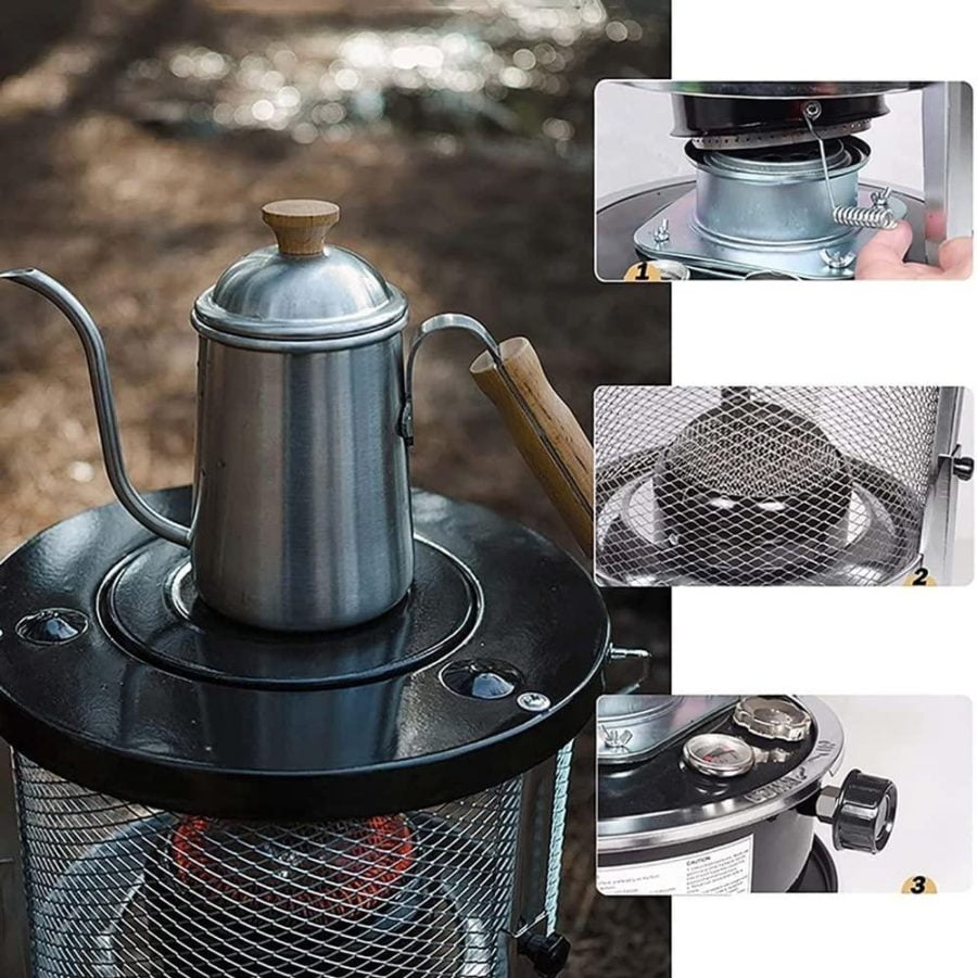 Flxsxq Kerosene Stoves,Efficient Kerosene Space Heaters,Non Electric Heaters for Indoor Use with Storage Bag and Accessories,for Outdoor Indoor Camping - Image 6