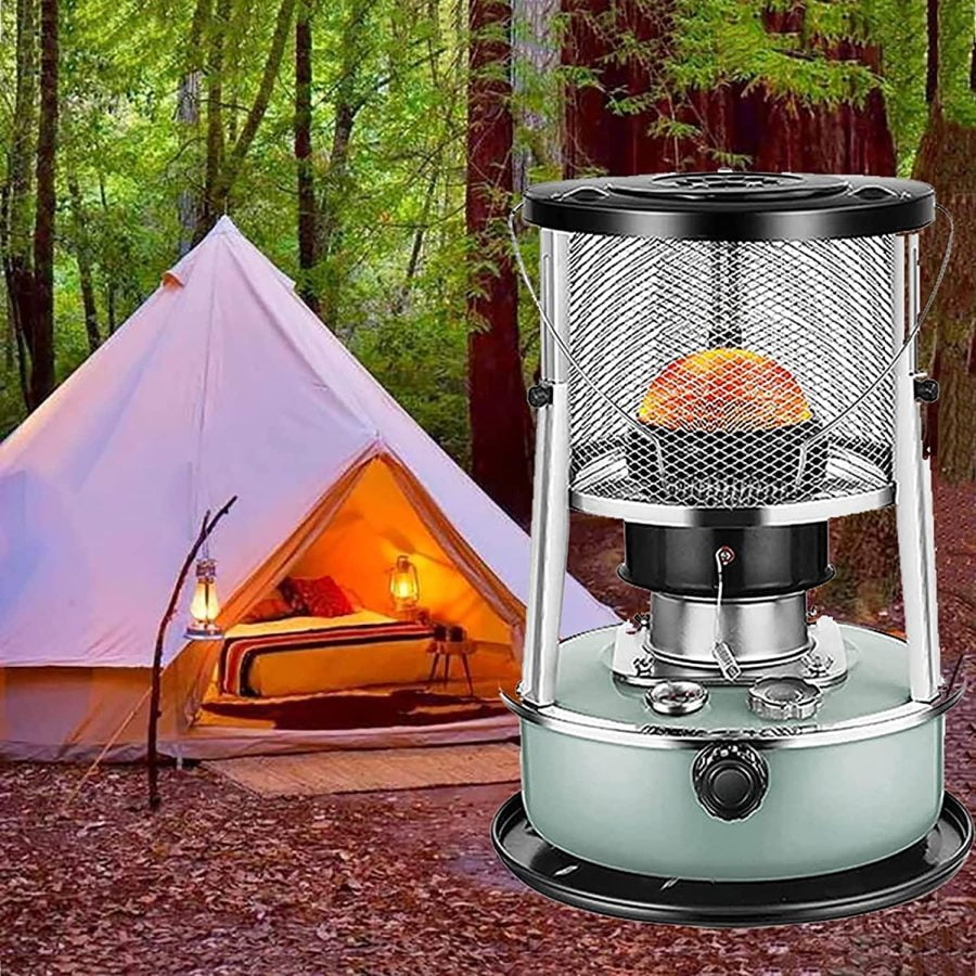 Petroleum Heater Indoor, Portable Efficient Kerosene Heater Mobile Heating Without Electricity Indoors, Kerosene Heater Camping Stove Kerosene Heater Camping Tent Heater Patio Heater