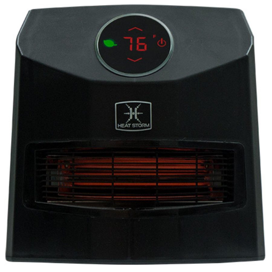 Heat Storm Mojave Indoor Ultra Lightweight Portable Infrared Space Heater - 1500 Watts - Built in Thermostat & Overheat Sensor - Remote Control