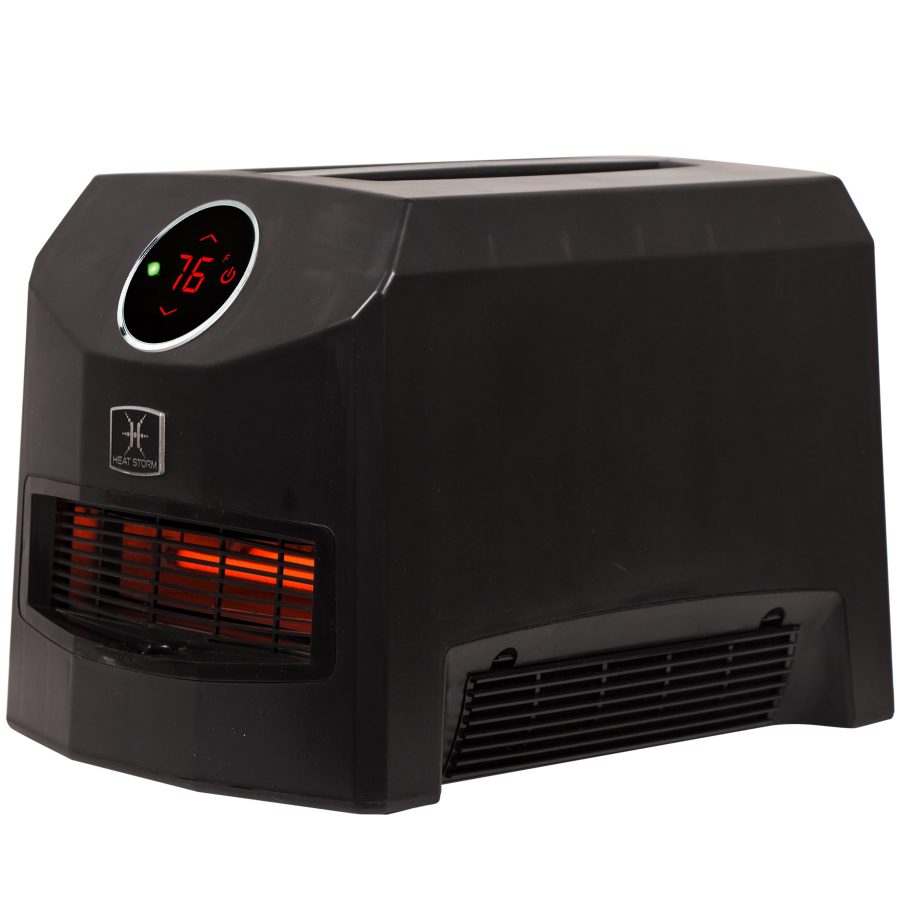 Heat Storm Mojave Indoor Ultra Lightweight Portable Infrared Space Heater - 1500 Watts - Built in Thermostat & Overheat Sensor - Remote Control - Image 3