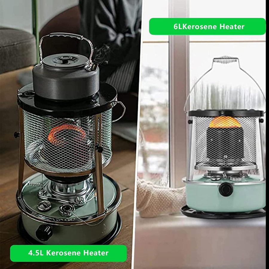 JBSBAQI Kerosene heater for indoor and outdoor use, kerosene heater, portable multifunctional stove with handle, suitable for camping and fishing (green) - Image 4