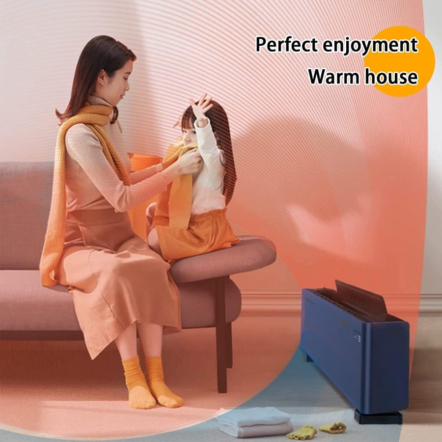 DUTUI Skirting Heaters Fast-Heating Large-Area Graphene Electric Heaters for Home Use Movable Floor Heating Convection Radiators for Bedrooms - Image 7