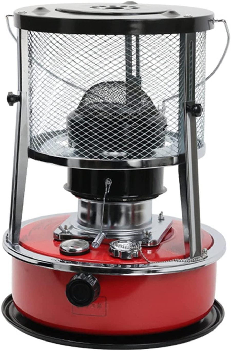 4.5L Portable Kerosene Stove Heater, Outdoor Home Fast Burning Heating Stove, Multifunctional Oil Lamp, Red