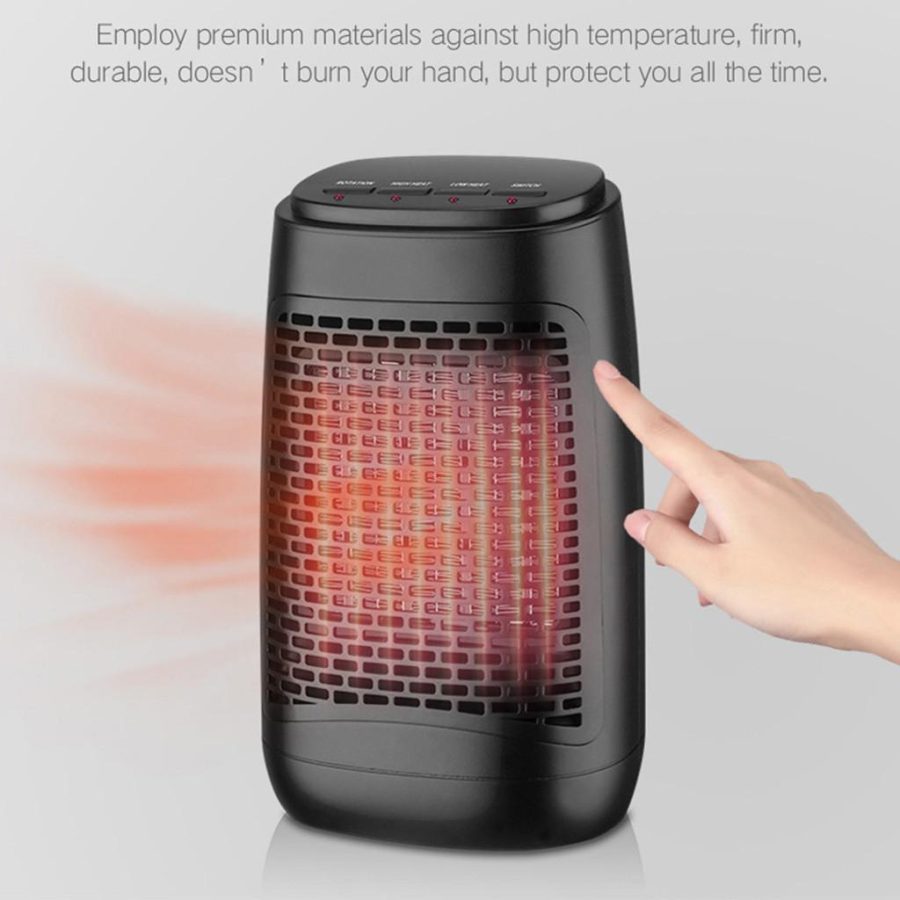 Jovati Space Heater for Indoor Use, Fast Heating Ceramic Electric Heater , Overheating & Tip-Over Protection,Portable Heater Oscillating Ceramic Heater for Bedroom, Office, and Indoor Use - Image 2