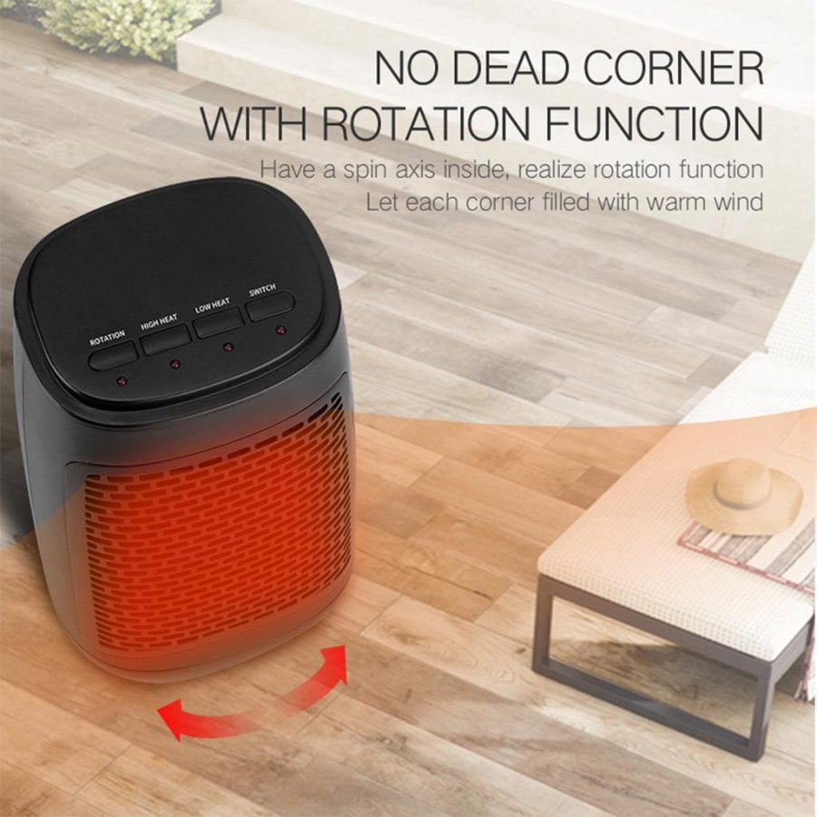 Jovati Space Heater for Indoor Use, Fast Heating Ceramic Electric Heater , Overheating & Tip-Over Protection,Portable Heater Oscillating Ceramic Heater for Bedroom, Office, and Indoor Use - Image 4