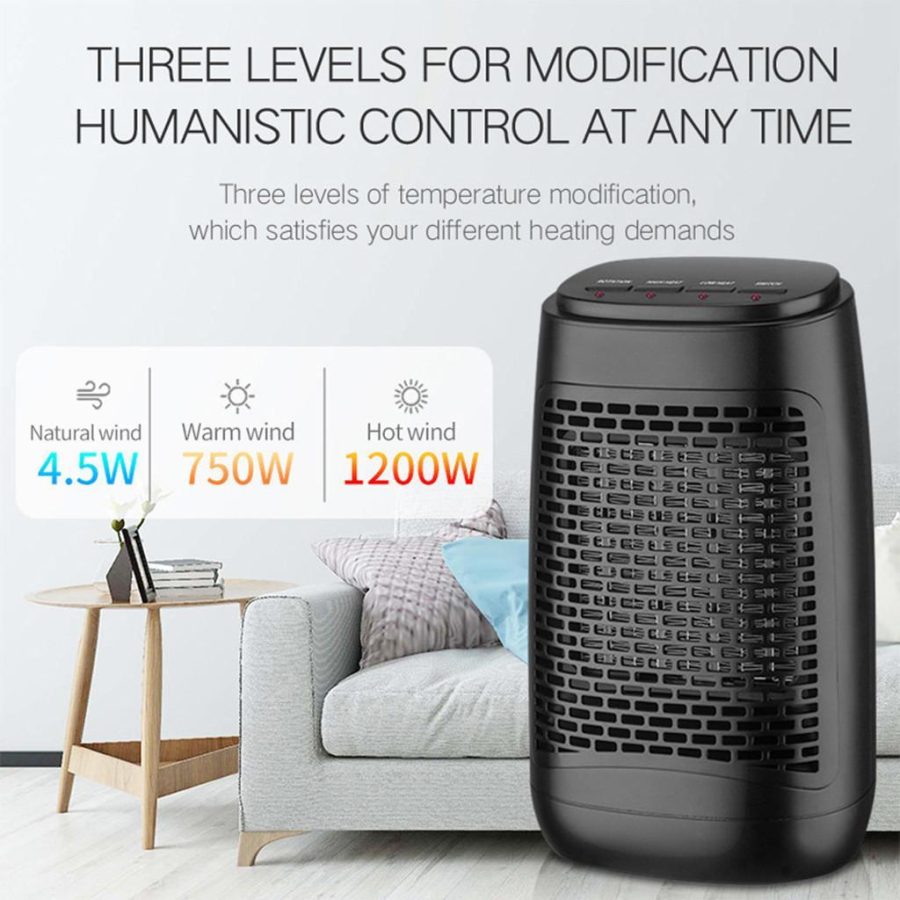 Jovati Space Heater for Indoor Use, Fast Heating Ceramic Electric Heater , Overheating & Tip-Over Protection,Portable Heater Oscillating Ceramic Heater for Bedroom, Office, and Indoor Use - Image 6