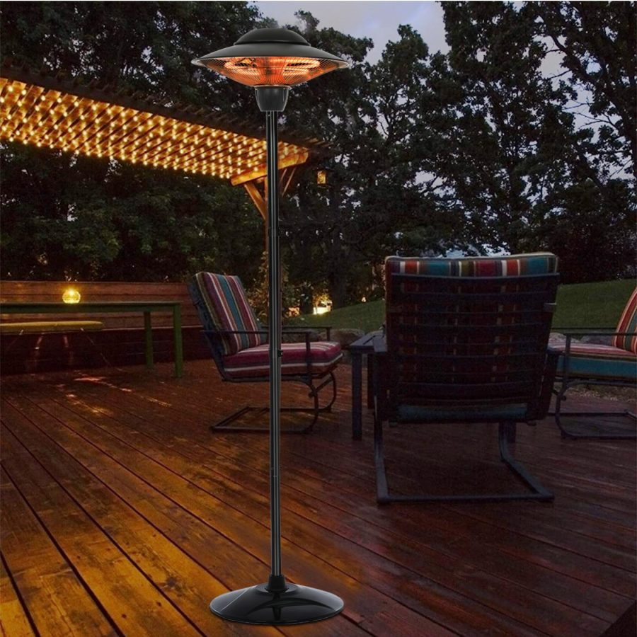 Patio Heater, Outdoor Heater, 1500W Infrared Heater Waterproof Tip-Over Protection Electric Heater for Outdoor Use Freestanding - Image 7