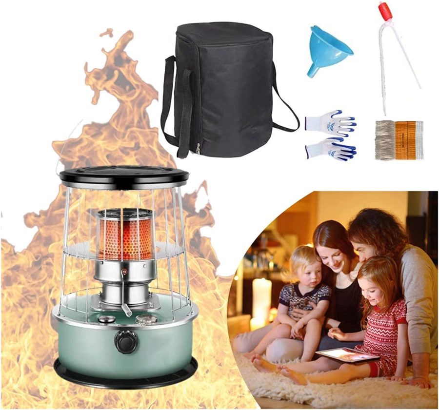 KaiLangDe Outdoor Portable Kerosene Heater Stove, Mobile Kerosene Stove Burner 6.0L Capacity, Kerosene Space Heater Without Electricity, for Ice Fishing Backpacking Hiking Hunting