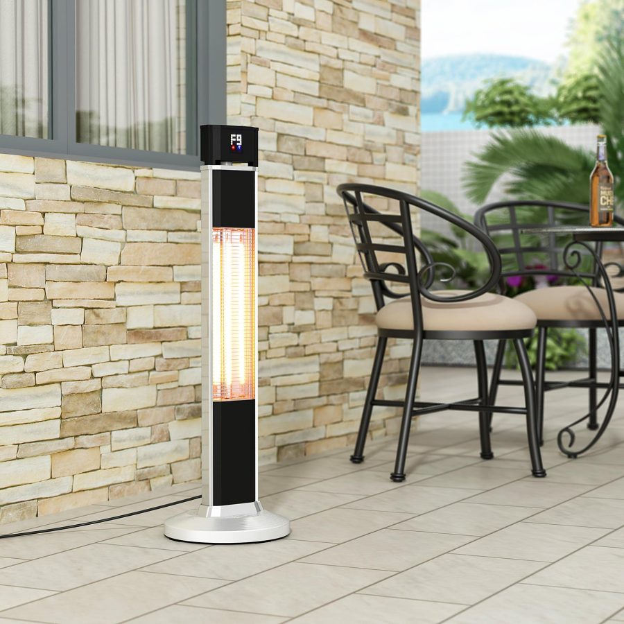 Erkang Free Standing Patio Space Heater for Indoor/Outdoor Electric