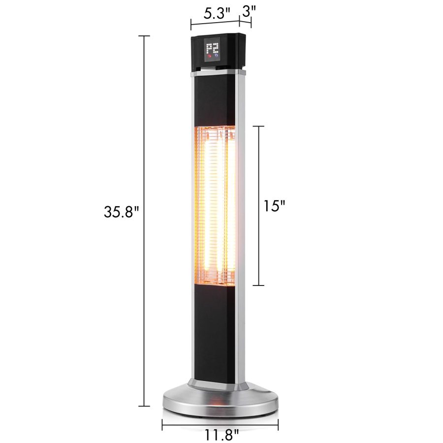 Erkang Free Standing Patio Space Heater for Indoor/Outdoor Electric - Image 7