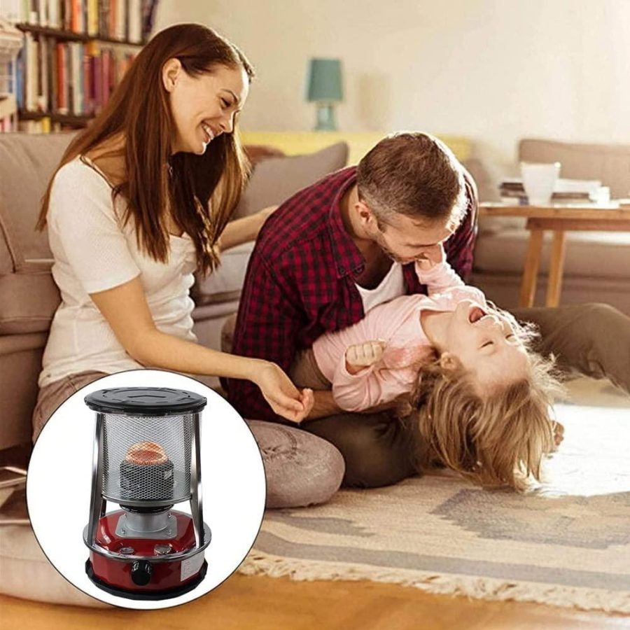 Flxsxq Portable Emergency Heater Kerosene Stove Non Electric Heaters Camping Tent Red Kerosene Space Heaters for Boiling Water Heating Cooking - Image 5