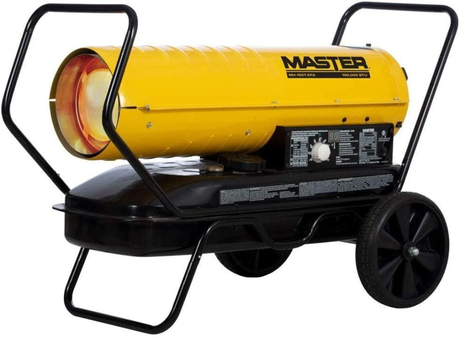 Master MH-140T-KFA 140000 BTU Kerosene Forced Air Heater with Thermostat