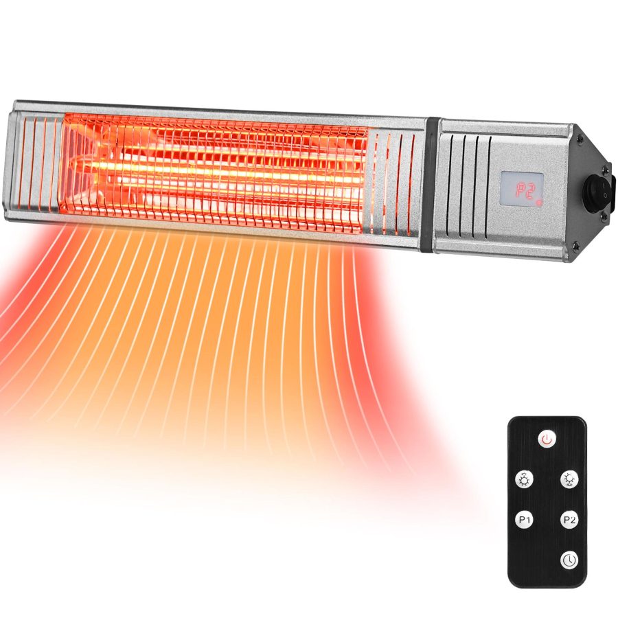 Gymax 1500W Infrared Wall Mount Space Heater w/ Remote Control Indoor Outdoor