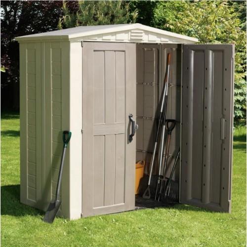 Keter Factor Large 6 x 3 ft. Resin Outdoor Backyard Garden Storage Shed ...