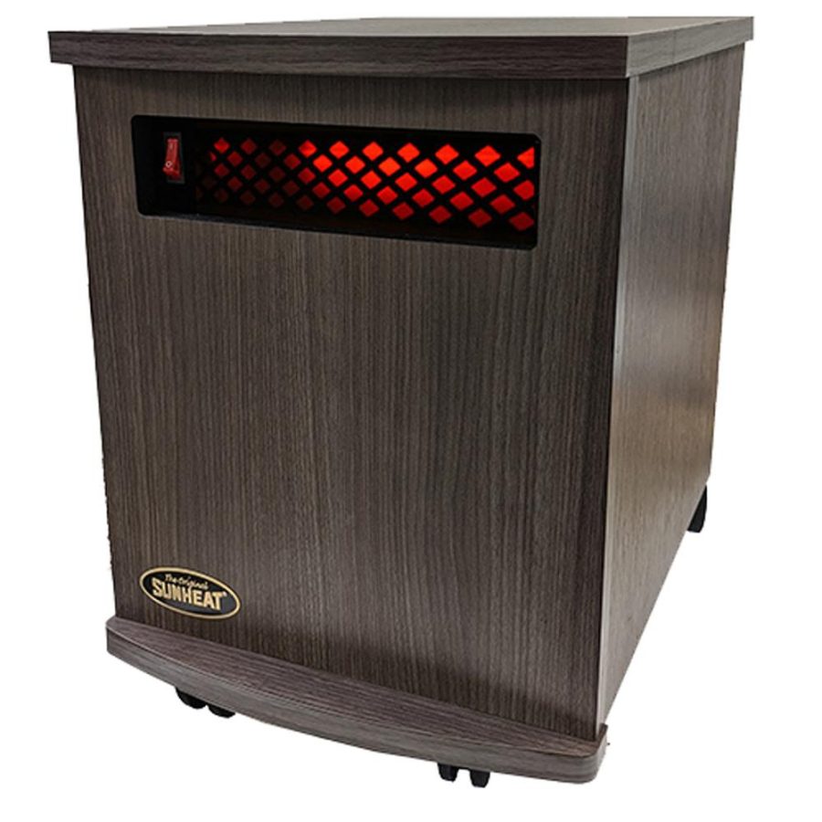 SUNHEAT 150100008 Indoor Infrared Space Heater Charcoal Walnut Bundle with 1 Year Extended Protection Plan - Image 2