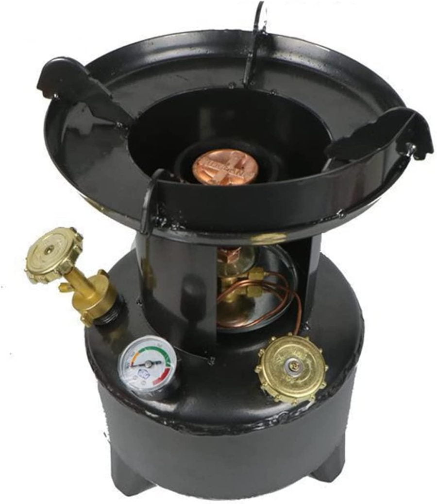 keep warm 3L/5L/10L Kerosene Gas Furnace Vaporization Furnace Portable Copper Stove Oil Gas Stove Tank High Pressure Stove Camping Stove Diesel Stove (Size : 3L)