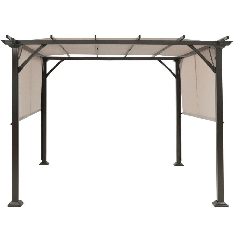 Large Outdoor Backyard Patio Garden Covered Pergola Canopy Kit 10′ x 10′ - Image 5