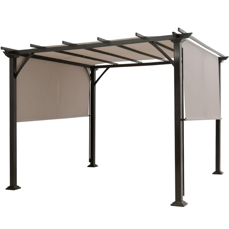 Large Outdoor Backyard Patio Garden Covered Pergola Canopy Kit 10′ x 10′ - Image 6