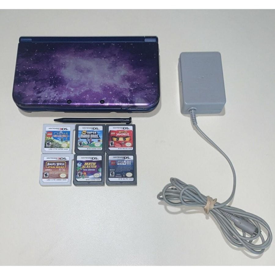 Nintendo 3DS XL Galaxy Limited Edition Console EXCELLENT CONDITION! - Image 2