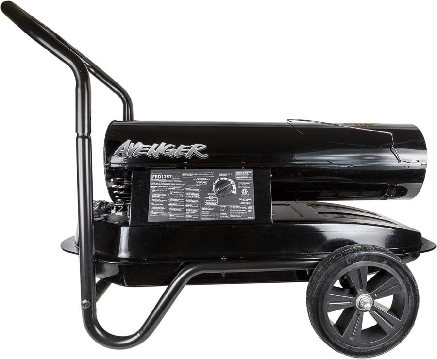 Avenger Portable Kerosene Multi-Fuel Heater - 125,000 BTU, Model# FBD125T