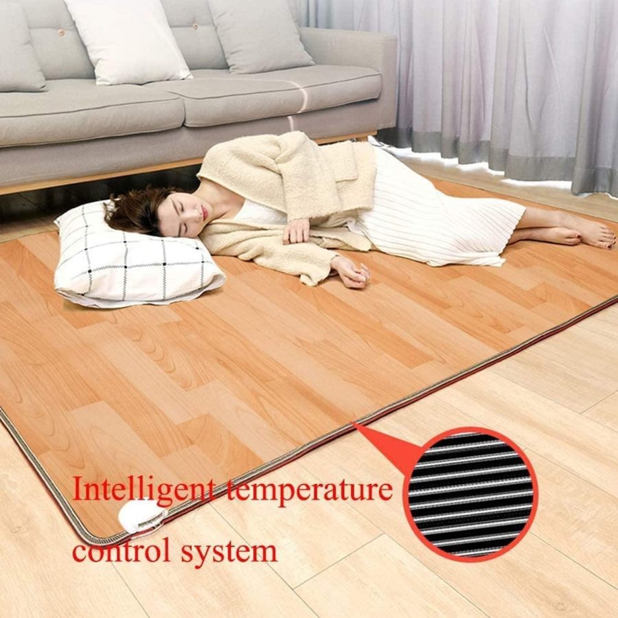 Electric Floor Mat, Hot Carpet Heated Electric Rug, Portable Graphene Electric Heating Carpet Blankets, 3s Fast Heated, for Office and Home,150 * 150cm - Image 5