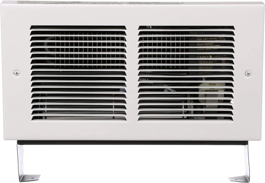 Cadet Register Series Electric Wall Heater Complete Unit (Model: RMC202W, Part: 63313), 240/208 Volt, 2000/1500 Watt, White