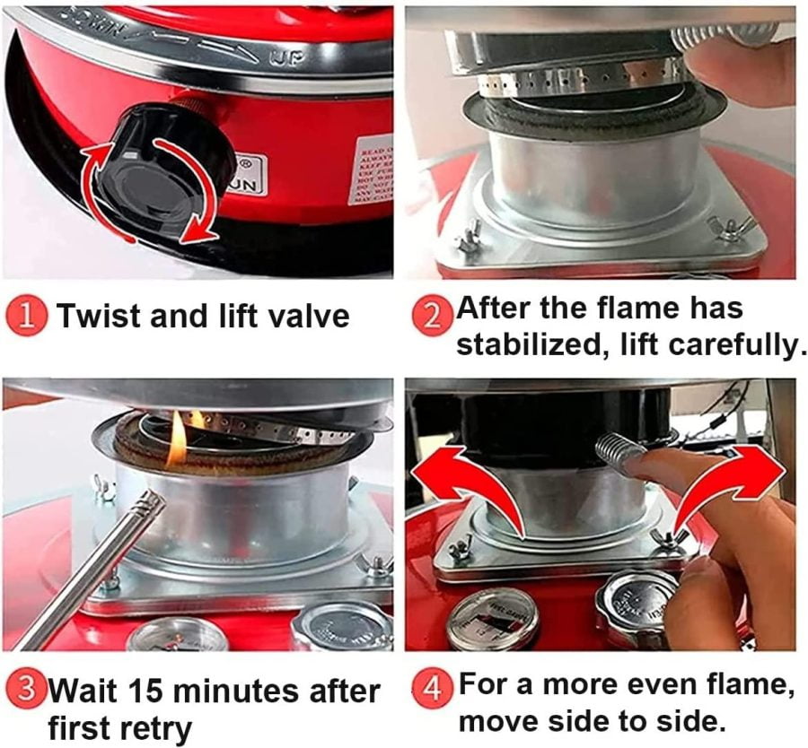 Outdoor Portable Kerosene Stove,Handy Portable Outdoor Kerosene Stove, Camping Burner Furnace,Compact Camp Stove，for Indoor Outdoor Patio Camping Ice Fishing Survival Emergency - Image 3