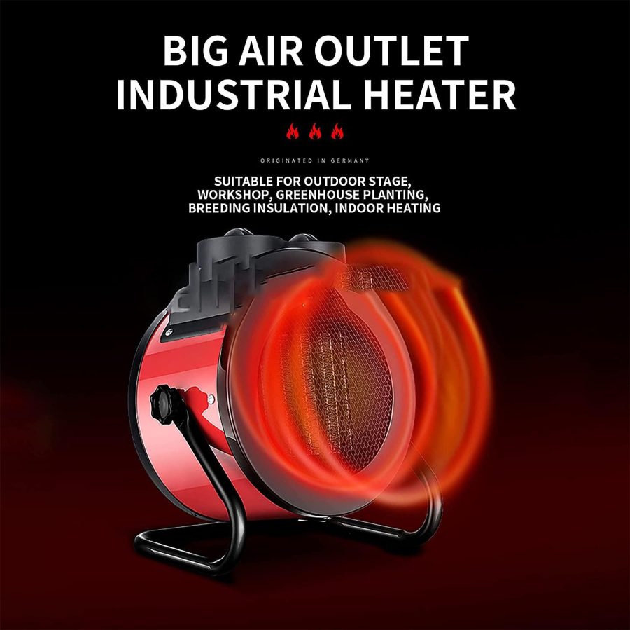 3000W heater industrial heater household energy-saving small steel gun high-power heater speed regulation heater - Image 5